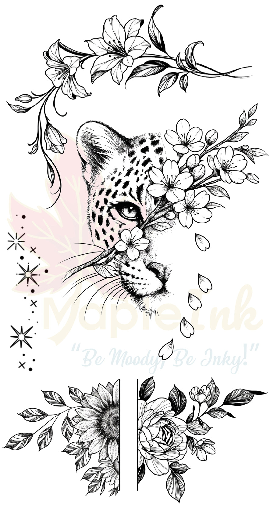 Floral Leopard