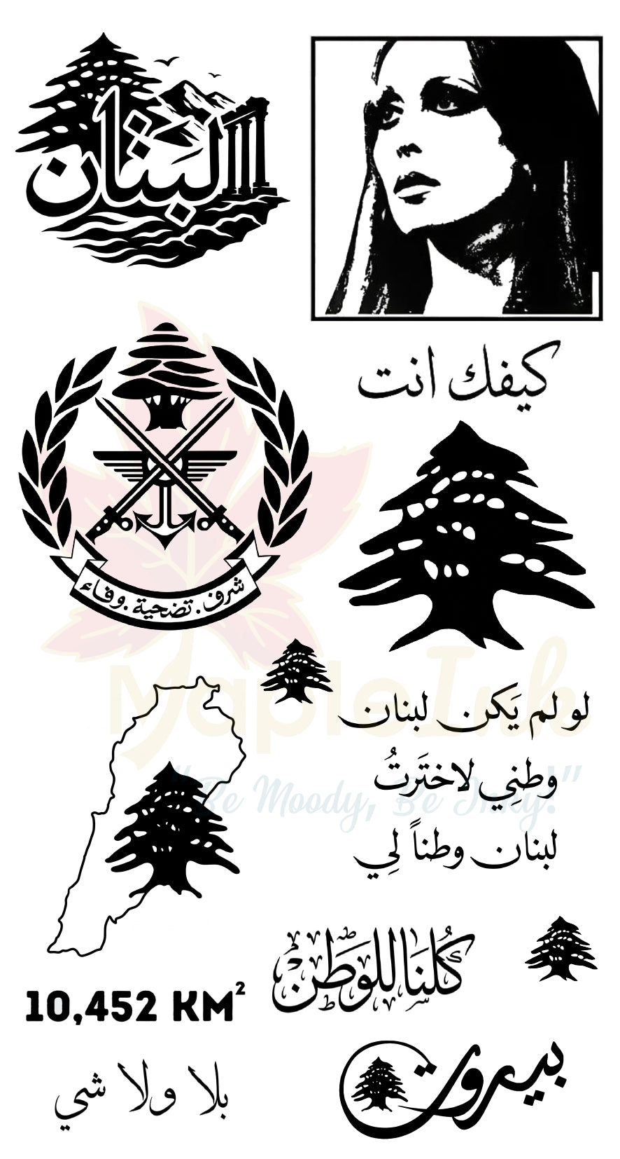 10452 km2-Lebanon