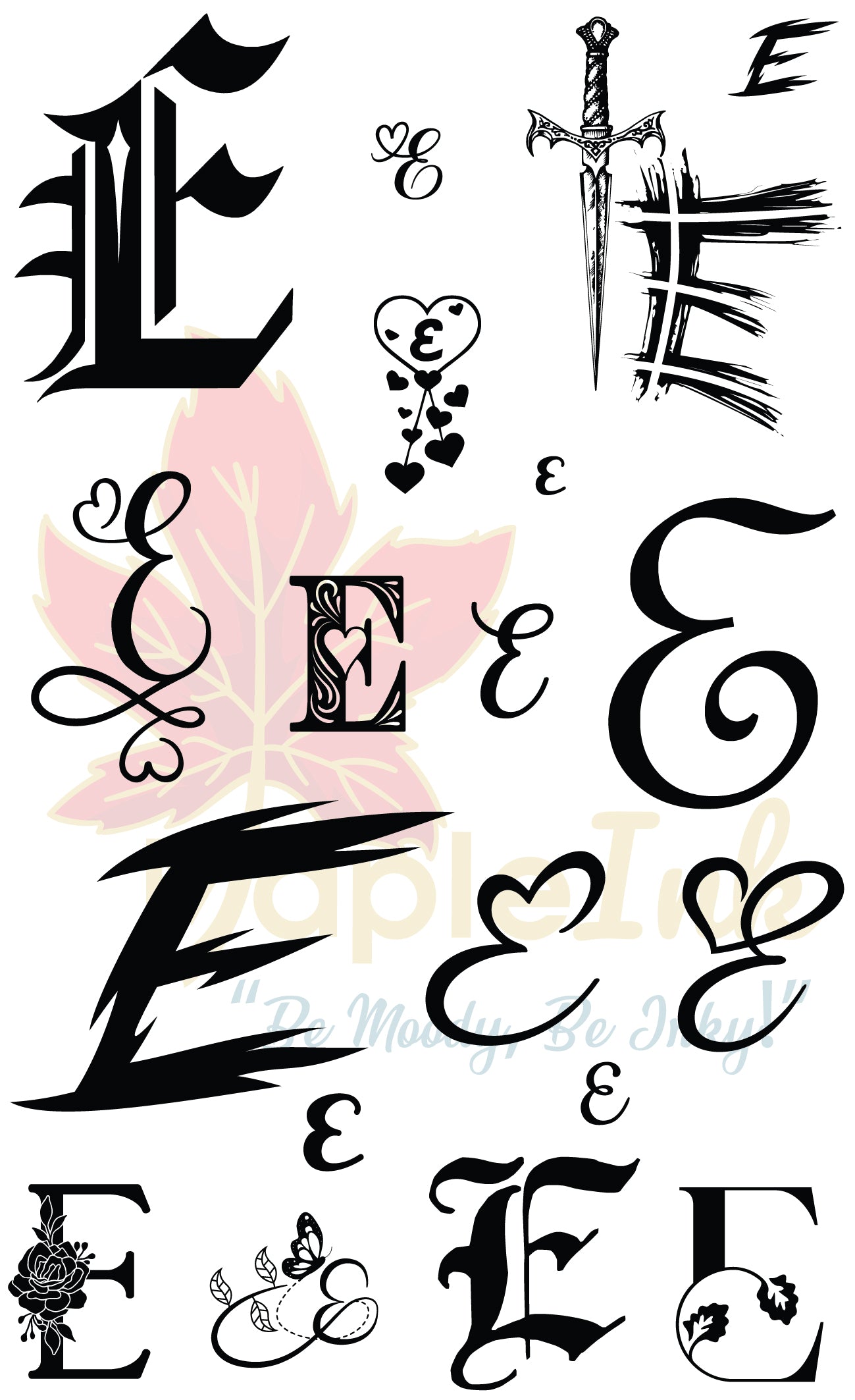 Letter E
