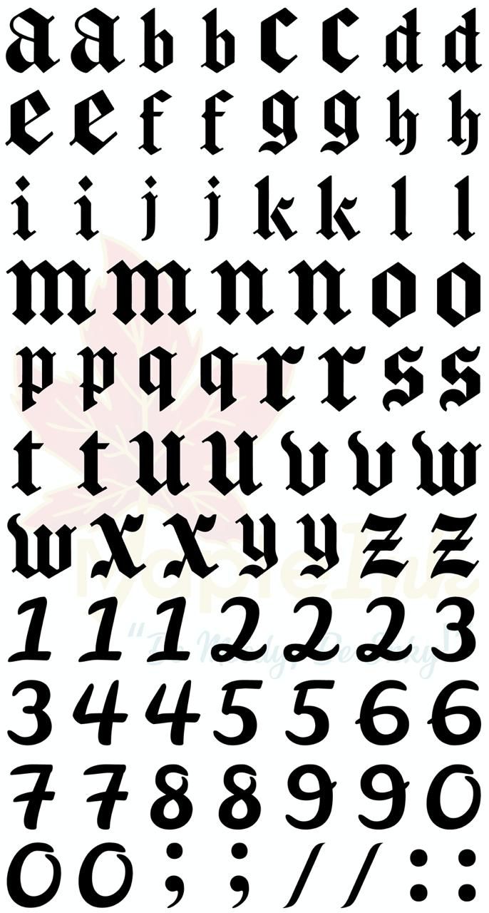 Letters and Numbers