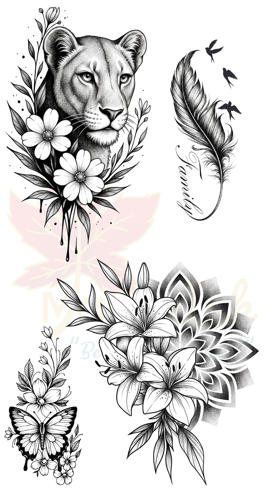 Lioness/Mandala Flower