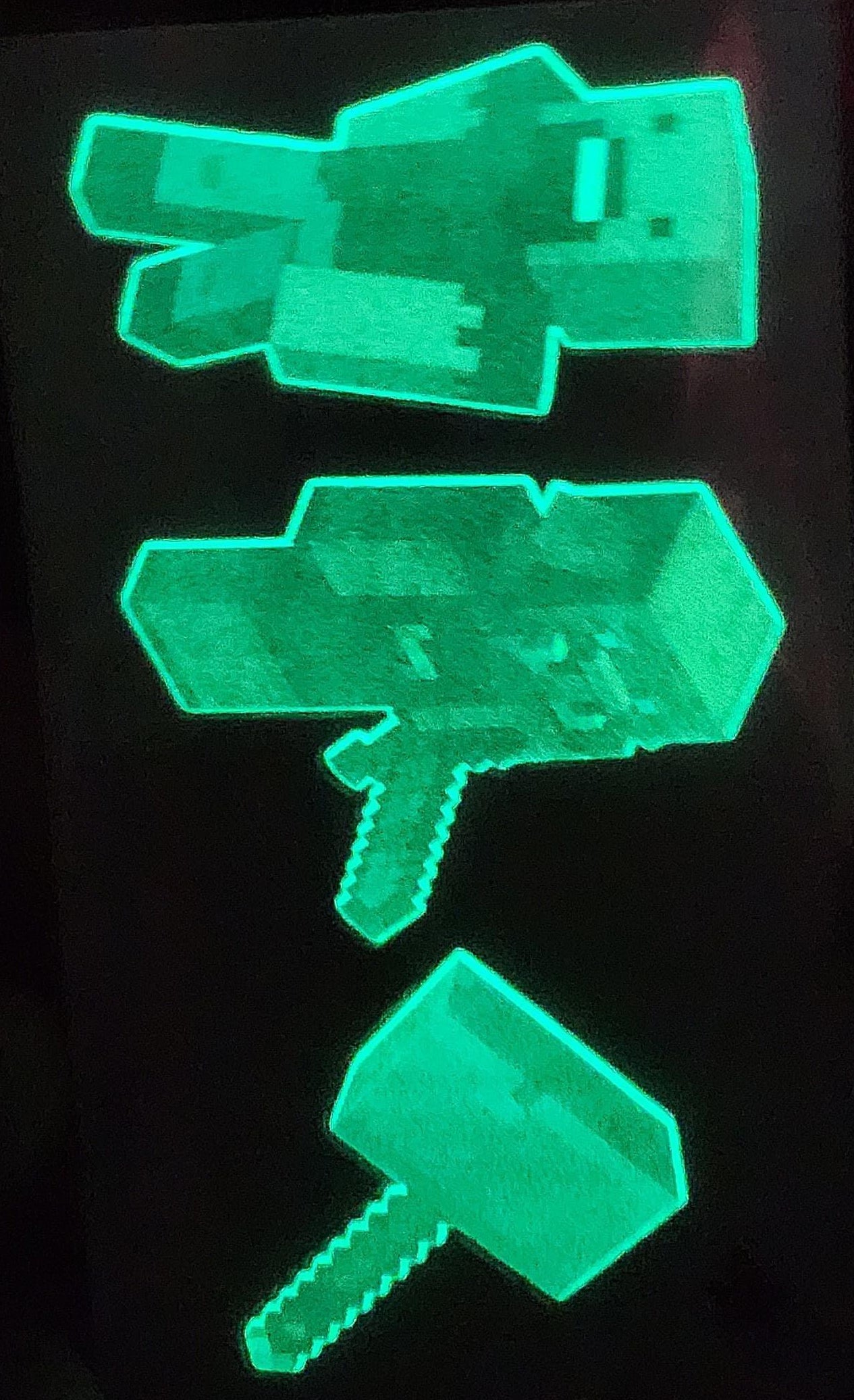 Phosphorescent- Minecraft Stickers for Kids