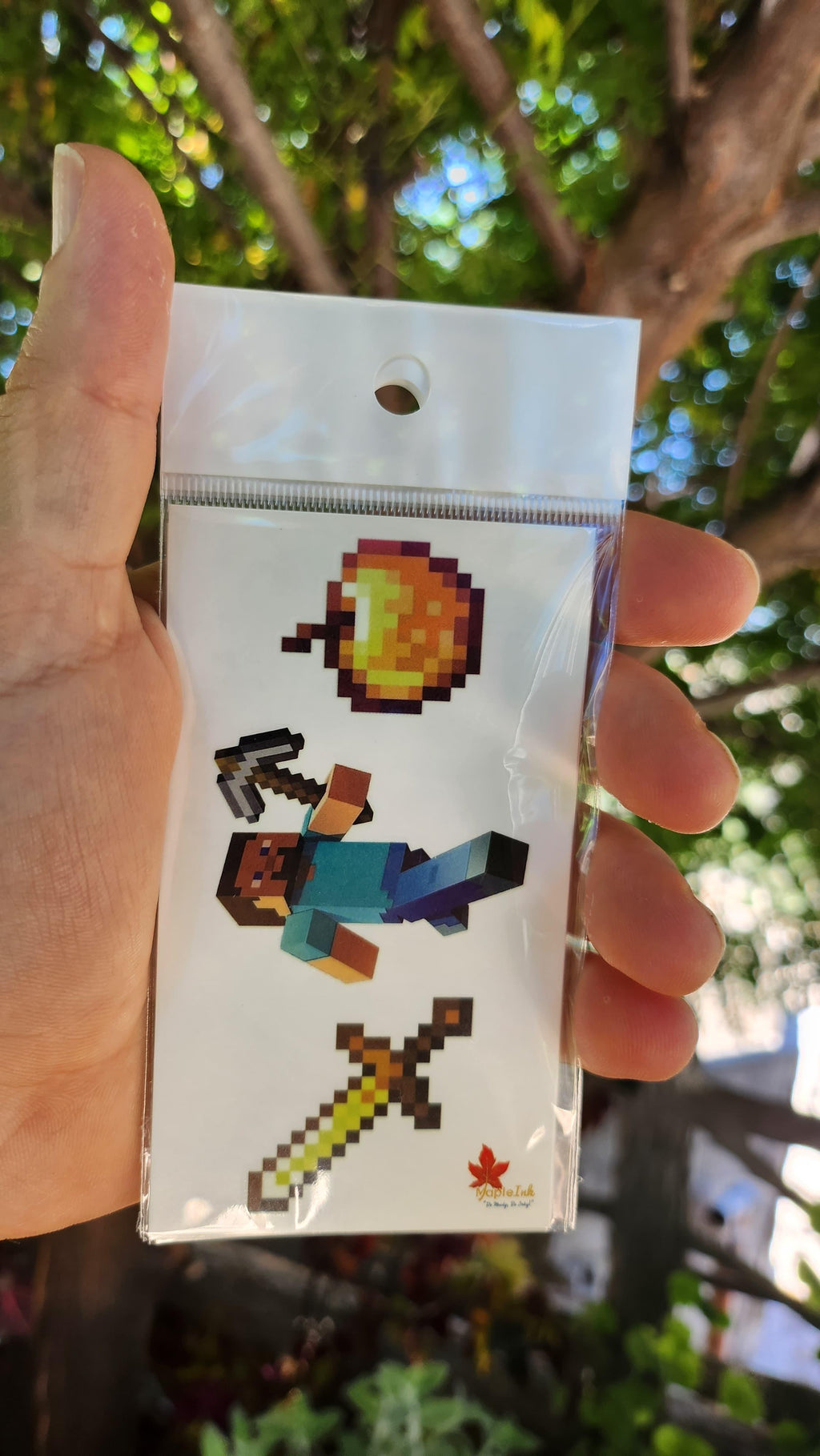 Phosphorescent- Minecraft Stickers for Kids