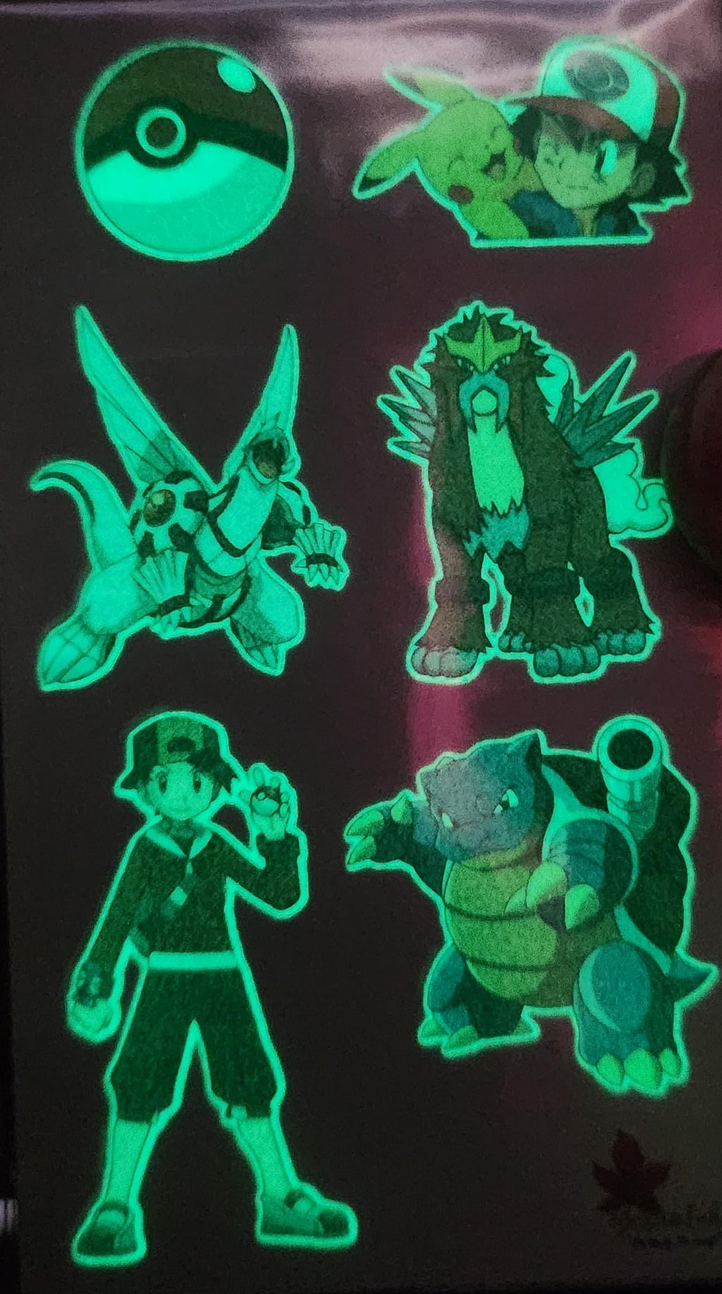 Phosphorescent- Pokémon Stickers for Kids