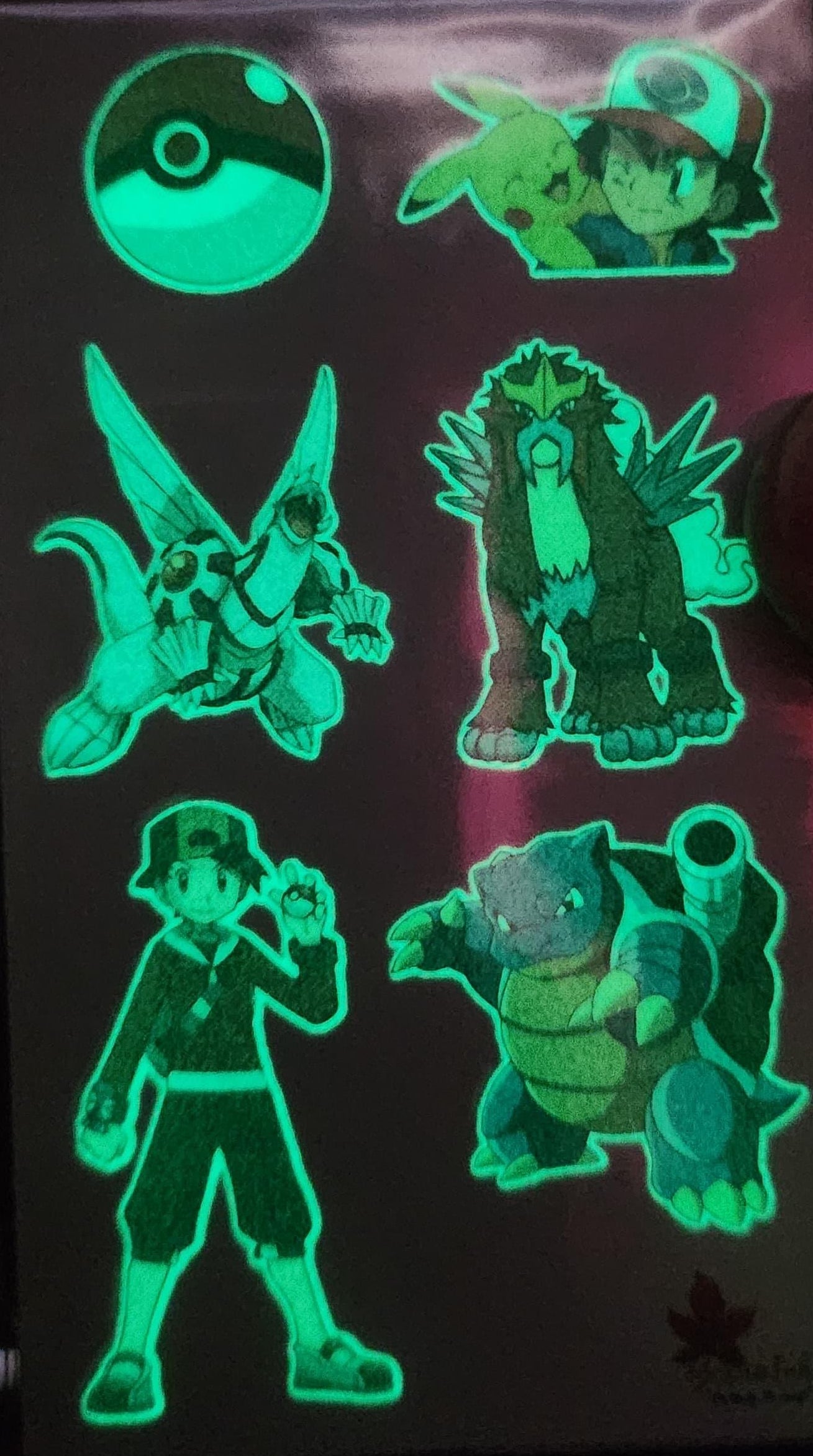 Phosphorescent- Pokémon Stickers for Kids