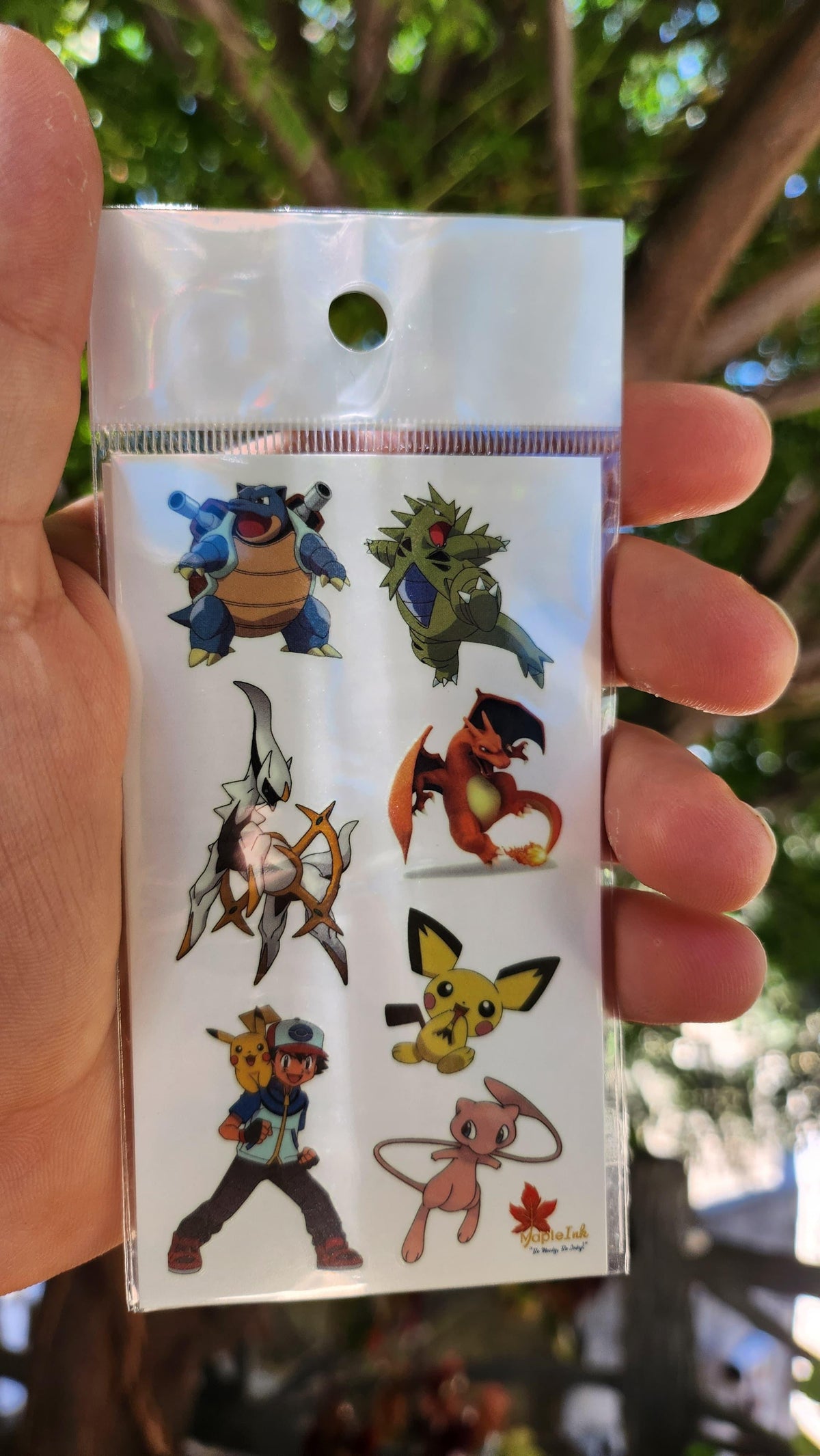Phosphorescent- Pokémon Stickers for Kids – MapleInk Tattoos